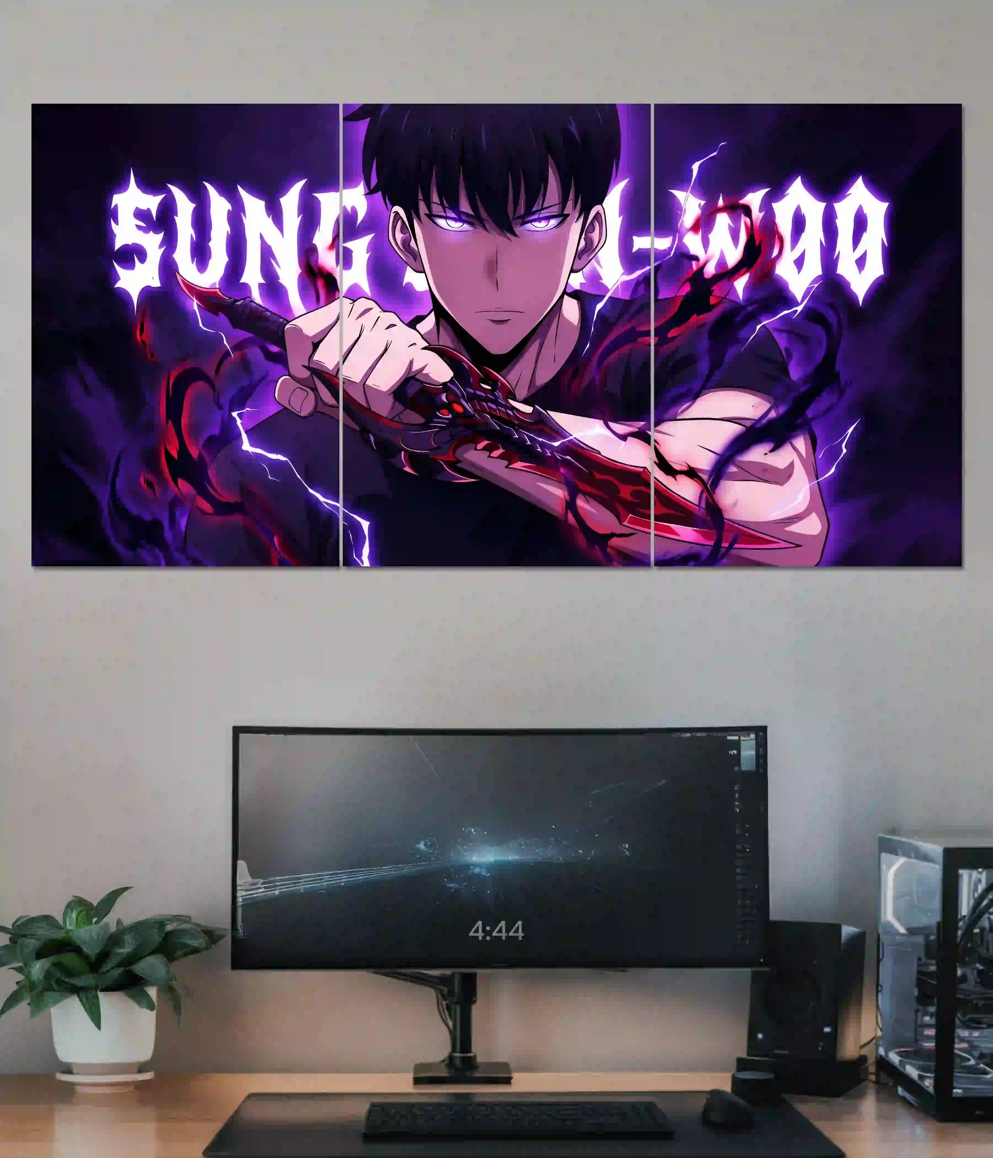 Sung Jin-Woo Solo Leveling Split Poster Main Image - Everanta