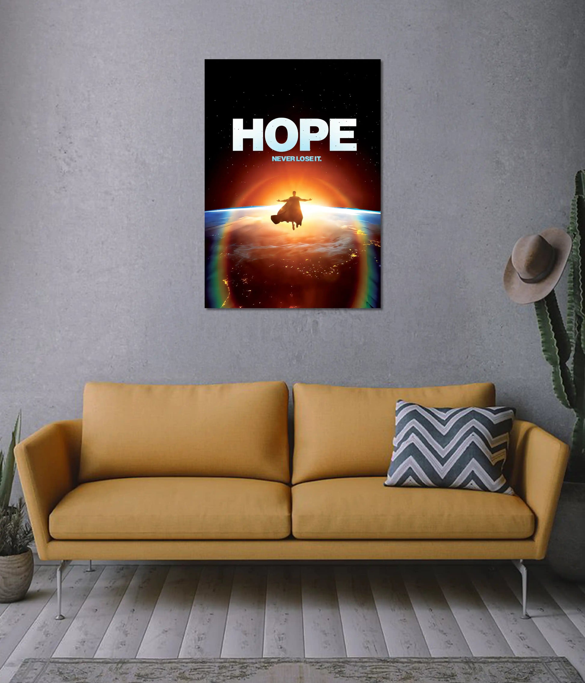 Superman Hope Poster on Wall - Everanta