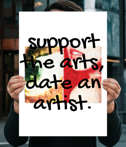 Support The Arts Aesthetic Wall Poster Main Image - Everanta
