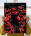 Talwiinder Red Aesthetic Wall Poster