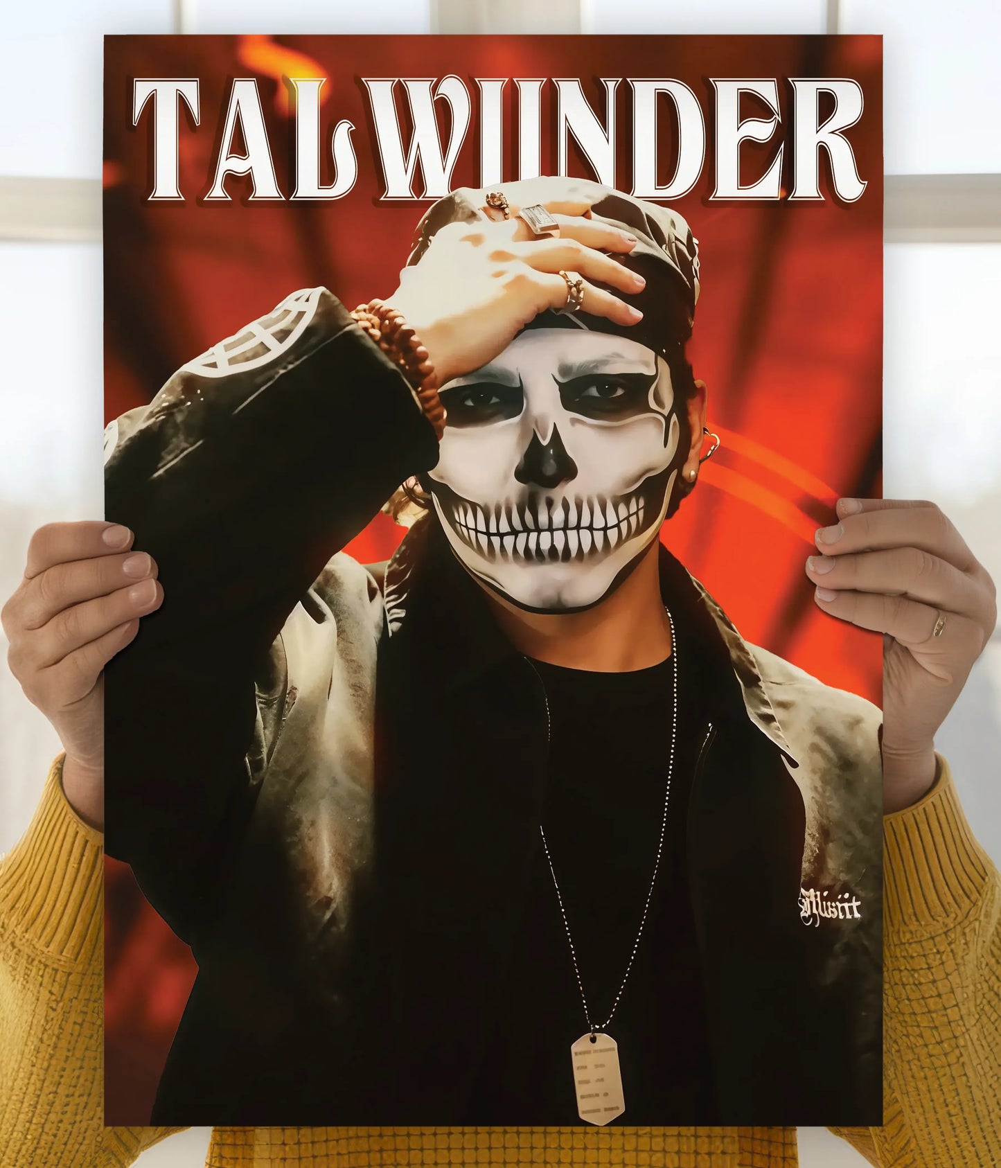 Talwiinder – Skull Mask Wall Poster Main Image - Everanta