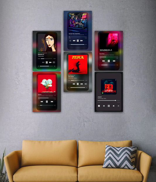 Talwiinder's Songs Music Player Poster Set in Living Room - Everanta