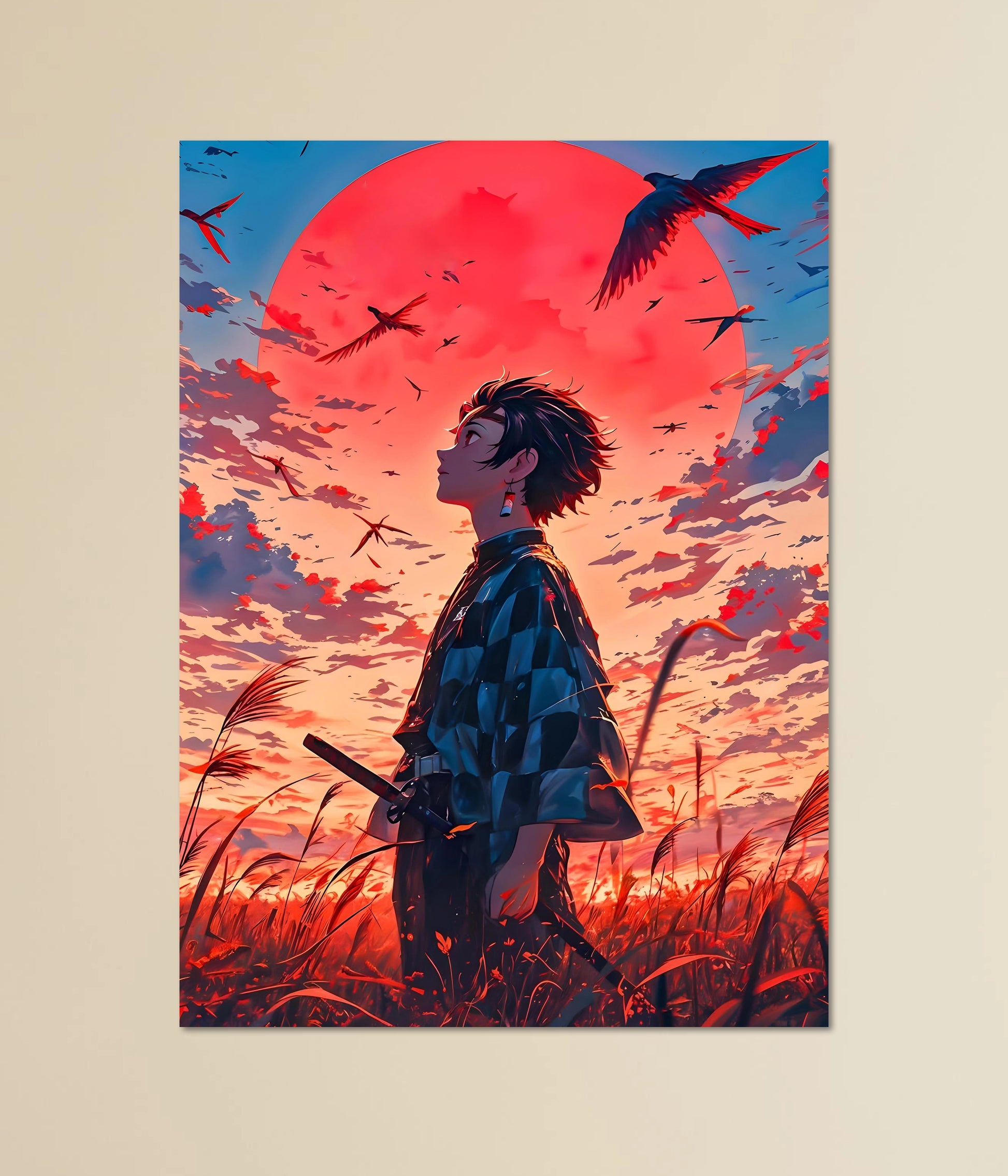 Tanjiro Kamado – Sunset Resolve Demon Slayer Poster Main Image - Everanta