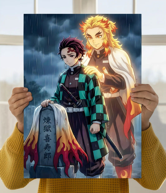 Tanjiro & Rengoku Legacy Wall Poster Main Image - Everanta