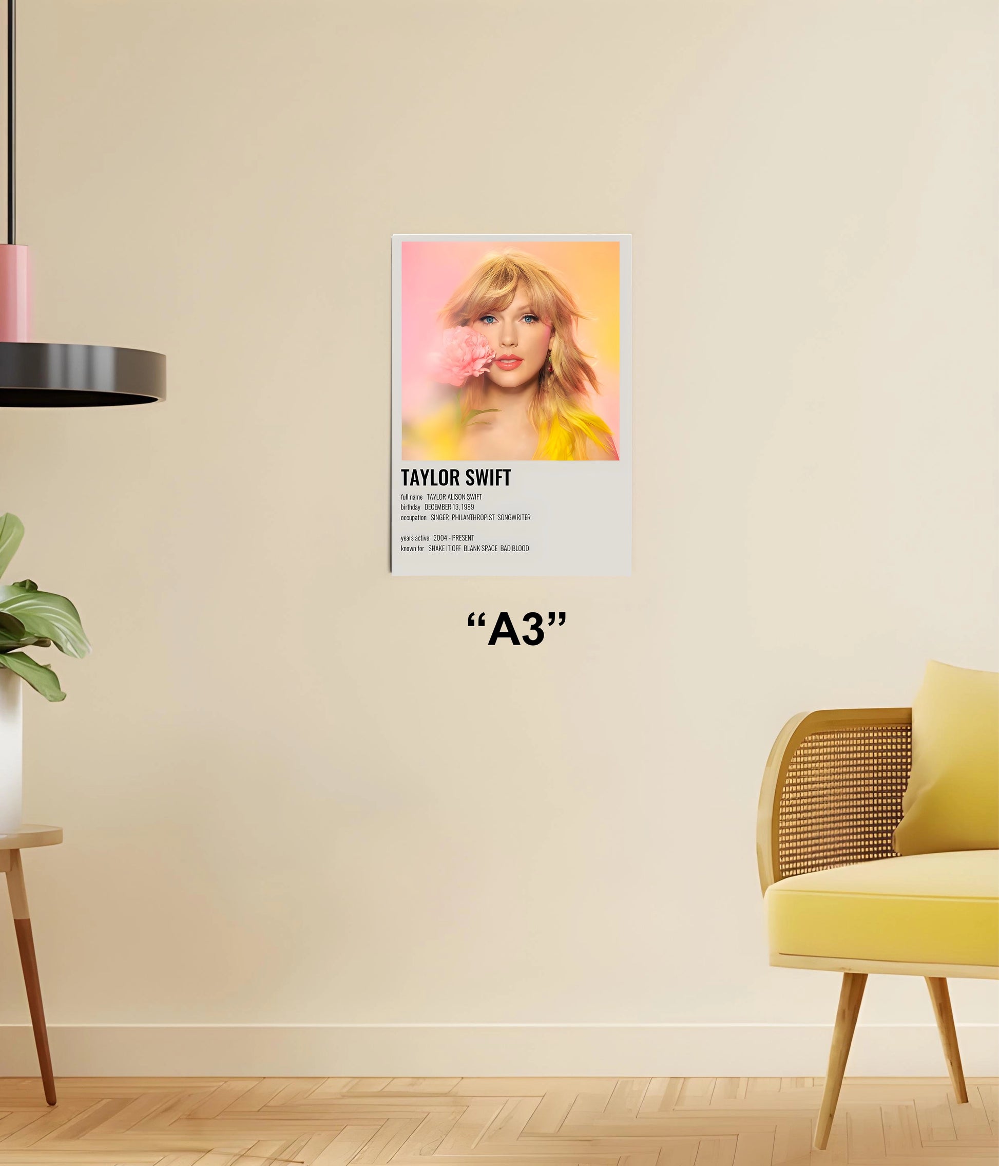 Taylor Swift – Iconic Pop Art Wall Poster A3 Size - Everanta