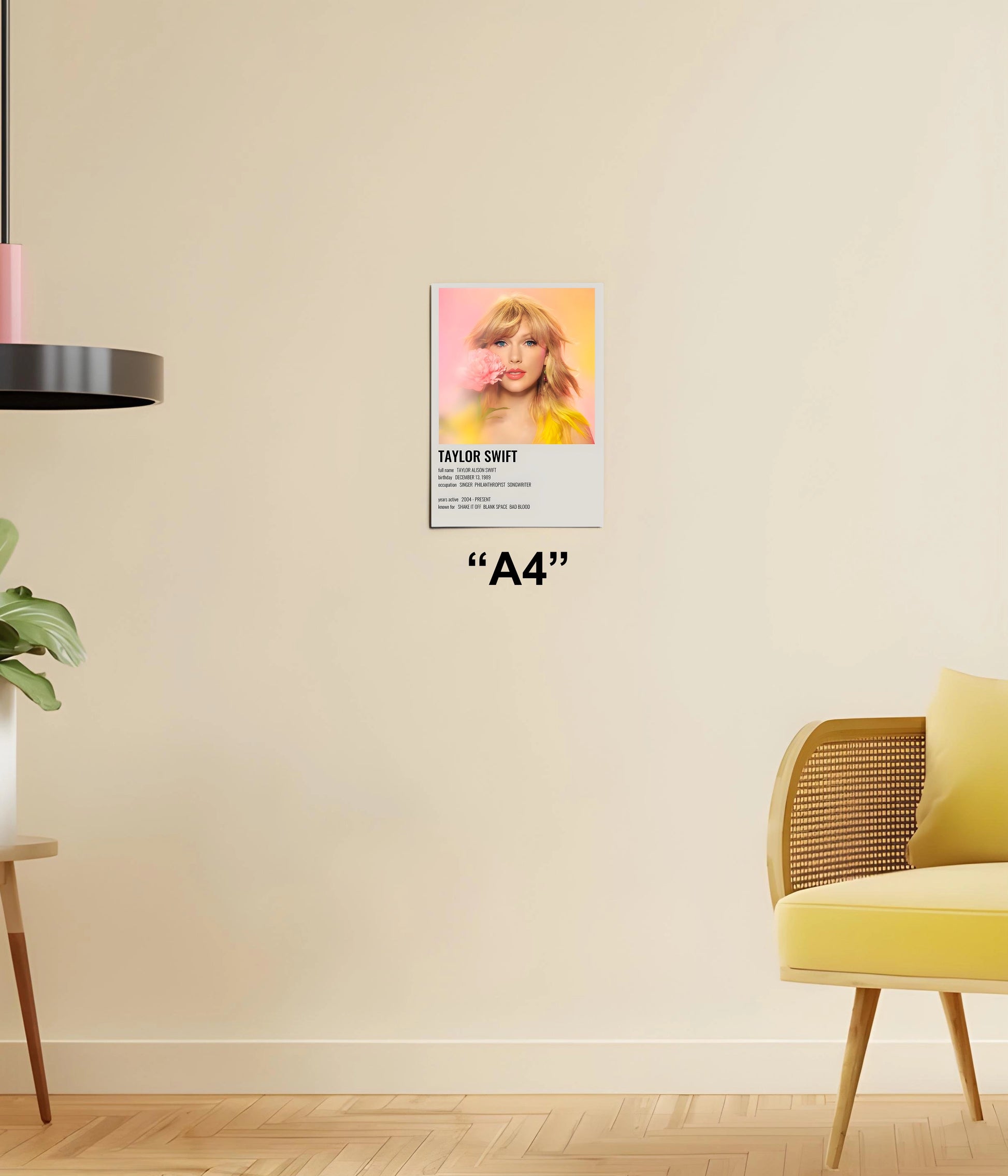 Taylor Swift – Iconic Pop Art Wall Poster A4 Size - Everanta
