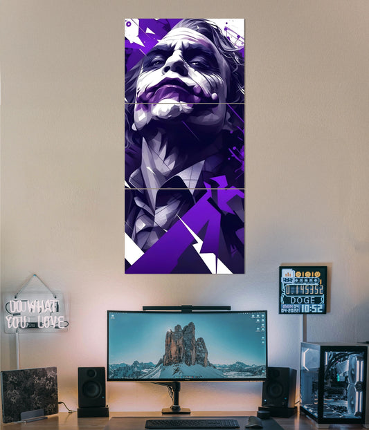 The Dark Knight – Vertical Joker Split Poster Set Main Image - Everanta