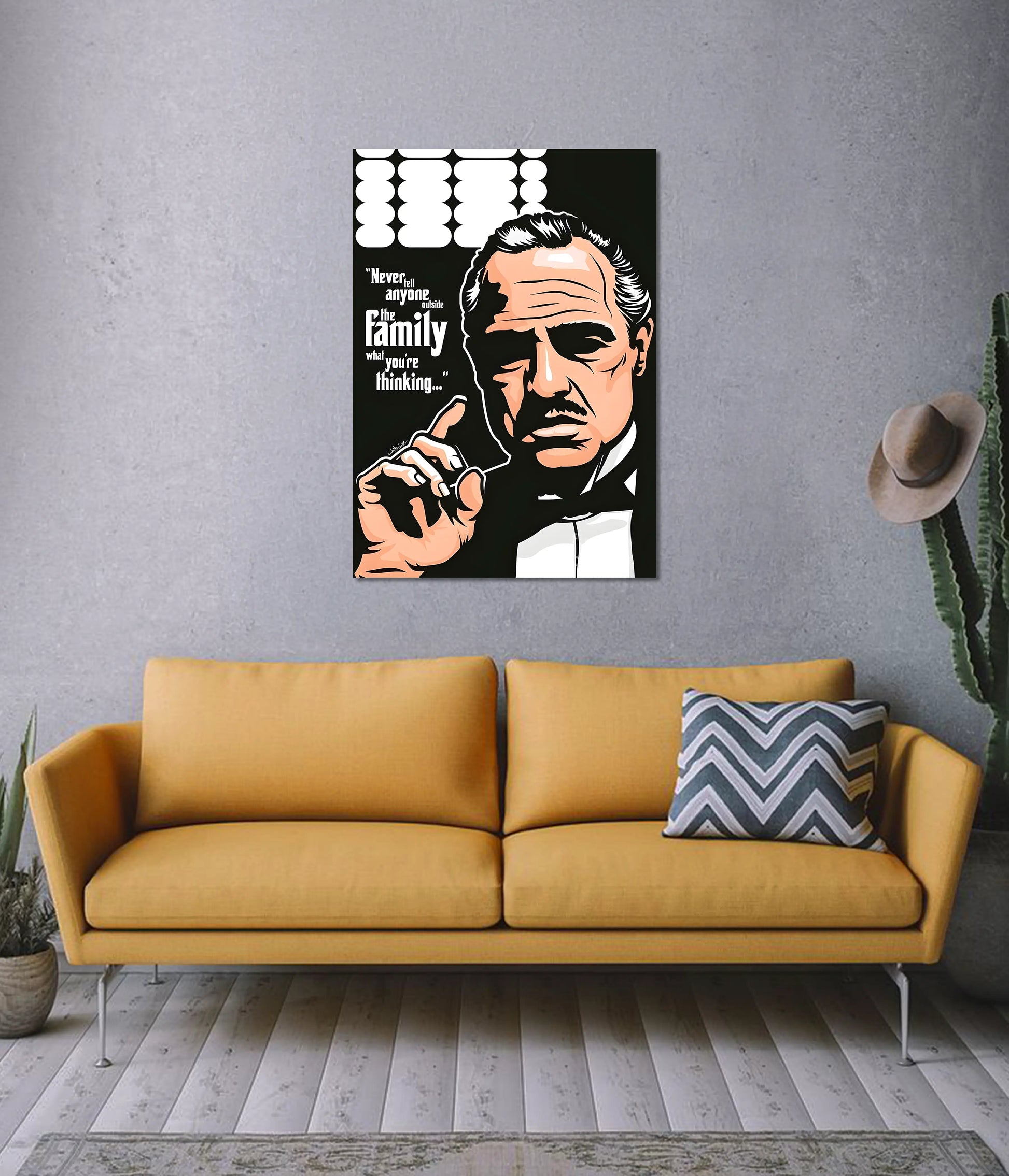 The Godfather Movie Wall Poster on Wall - Everanta