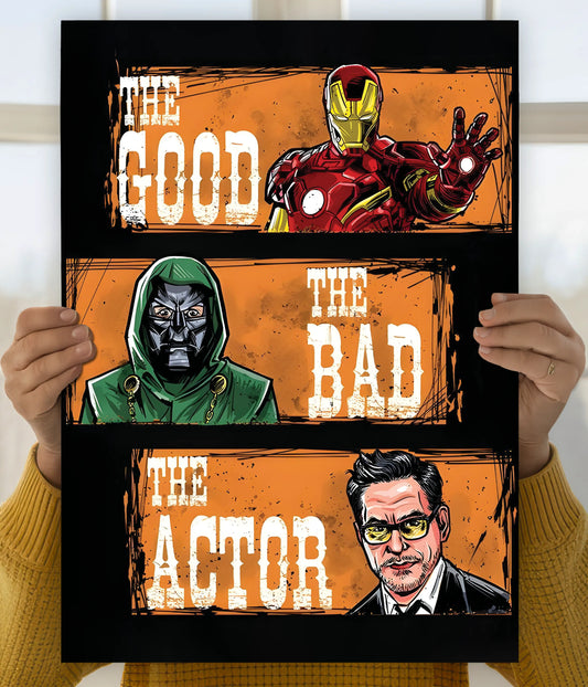 The Good, The Bad, The Actor - Robert Downey Jr. Wall Poster Main Image - Everanta