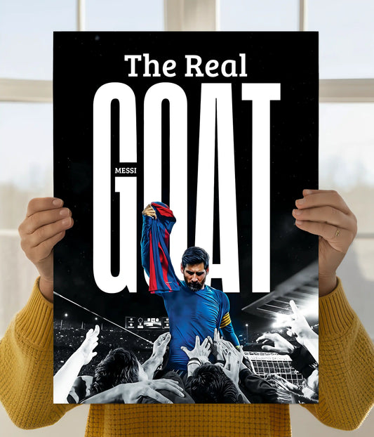 The Real GOAT – Messi Celebration Poster Main Image - Everanta