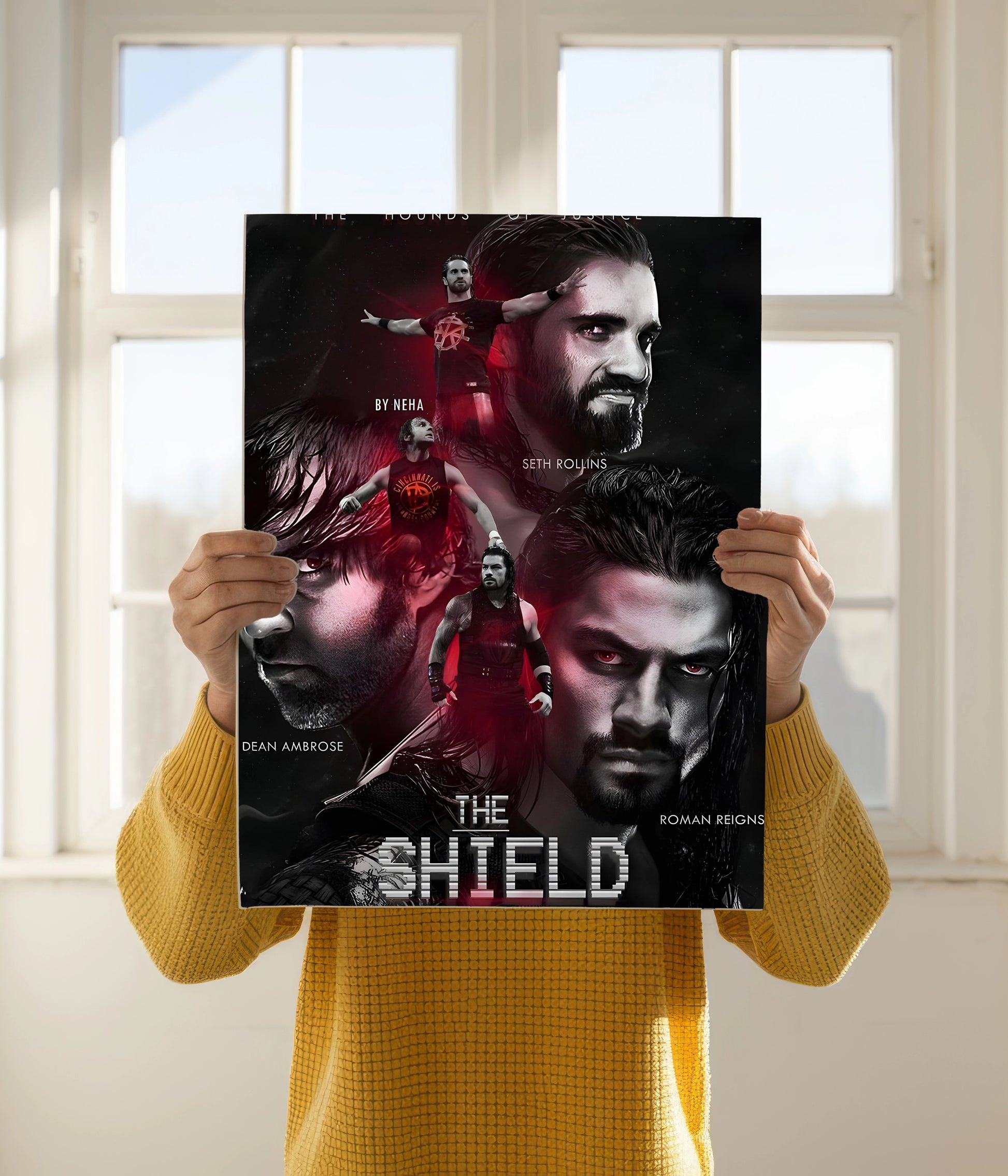 The Shield – Brotherhood Reigns WWE Poster Holding Image - Everanta