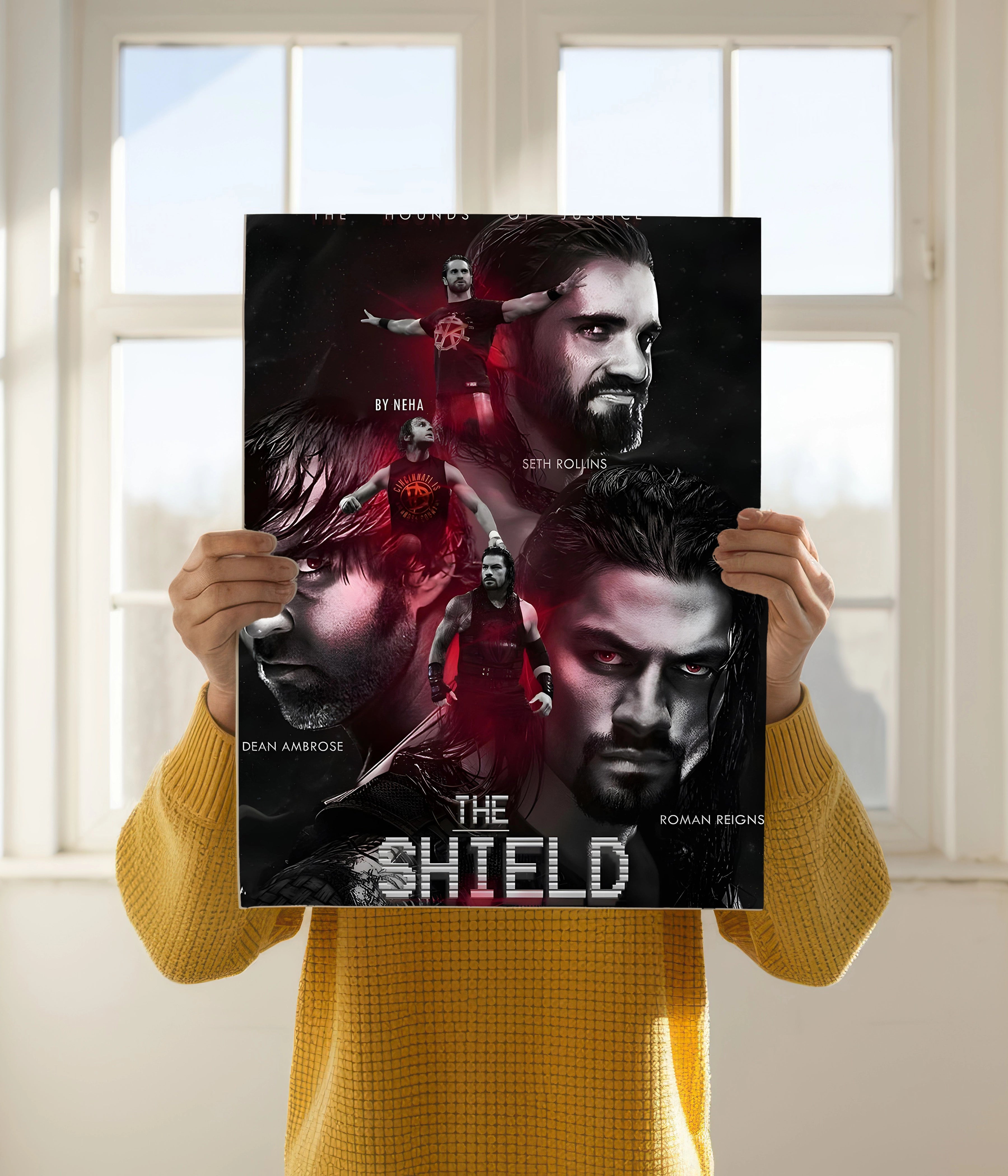 The Shield – Brotherhood Reigns WWE Poster Holding Image - Everanta