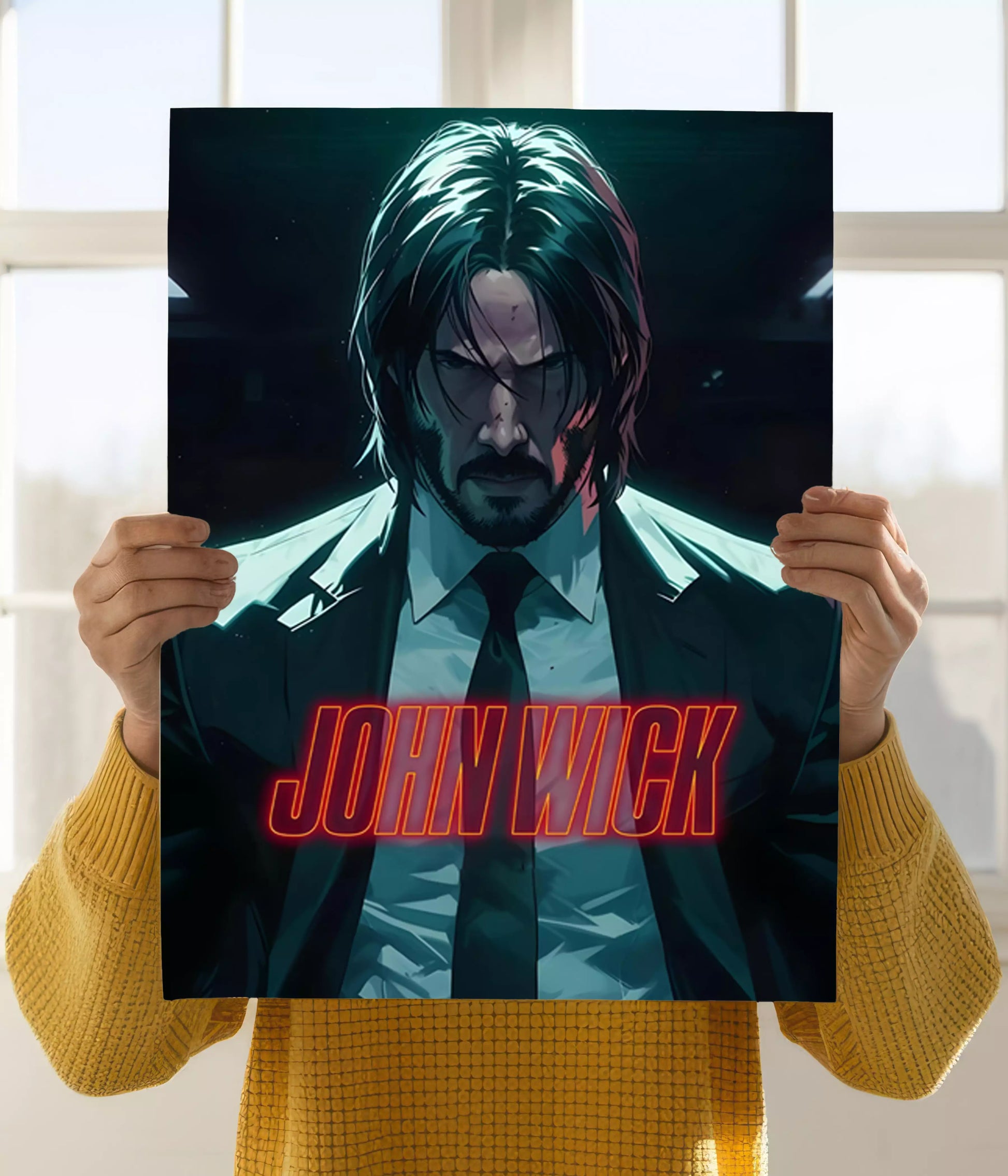 The Silent Retribution – John Wick Poster Holding Image - Everanta