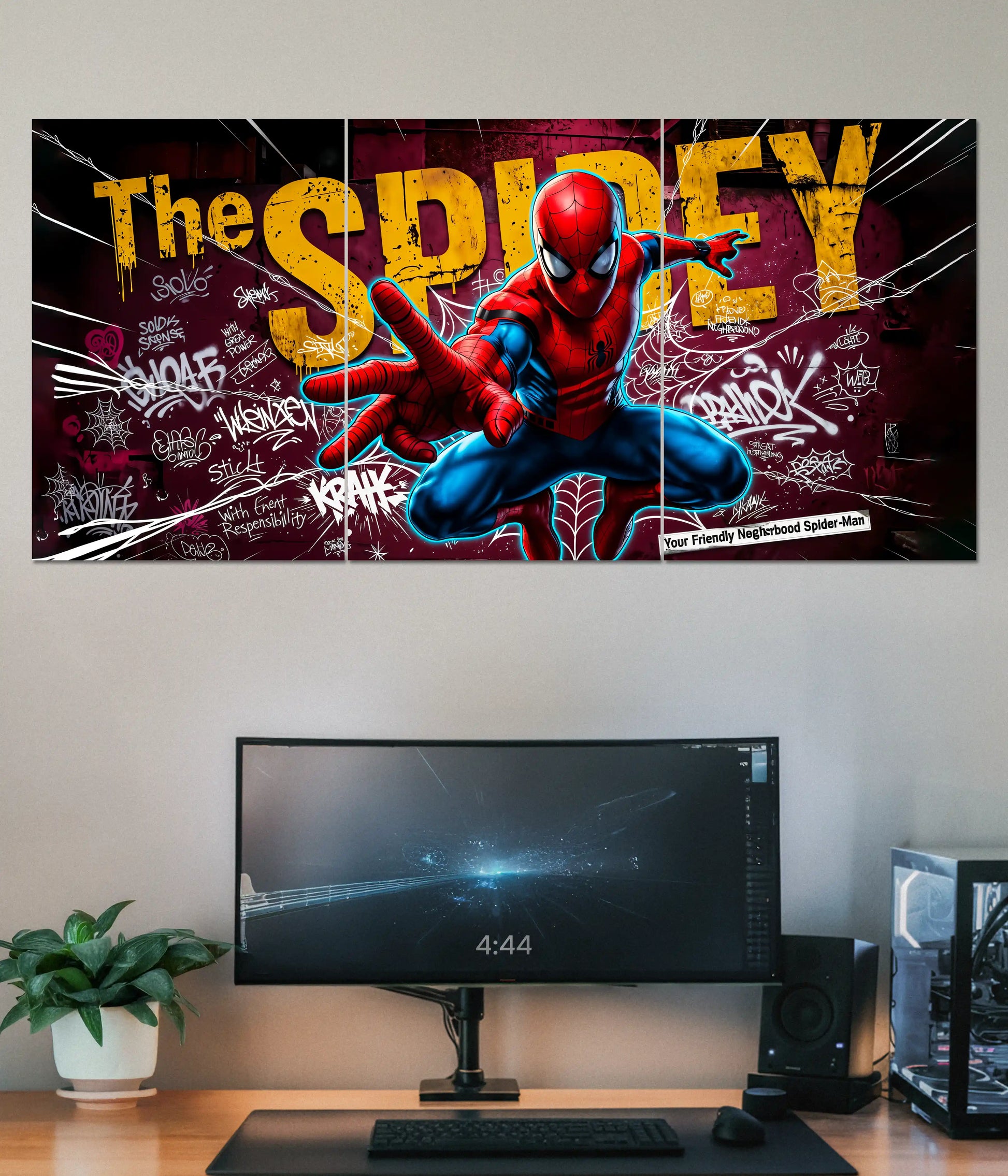 The Spidey 3-Piece Spider-Man Split Poster Main Image - Everanta