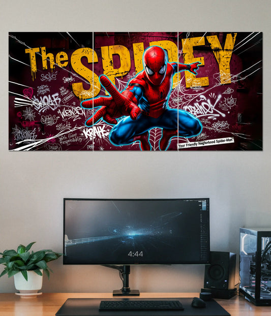 The Spidey 3-Piece Spider-Man Split Poster Main Image - Everanta