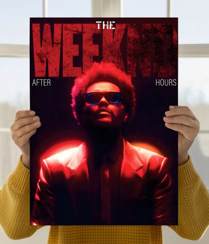 The Weeknd After Hours Neon Glow Wall Poster Main Image - Everanta