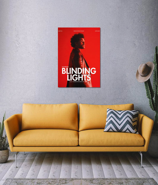 The Weeknd – Blinding Lights Wall Poster - Everanta