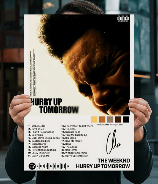 The Weeknd “Hurry Up Tomorrow” Album Poster Main Image - Everanta