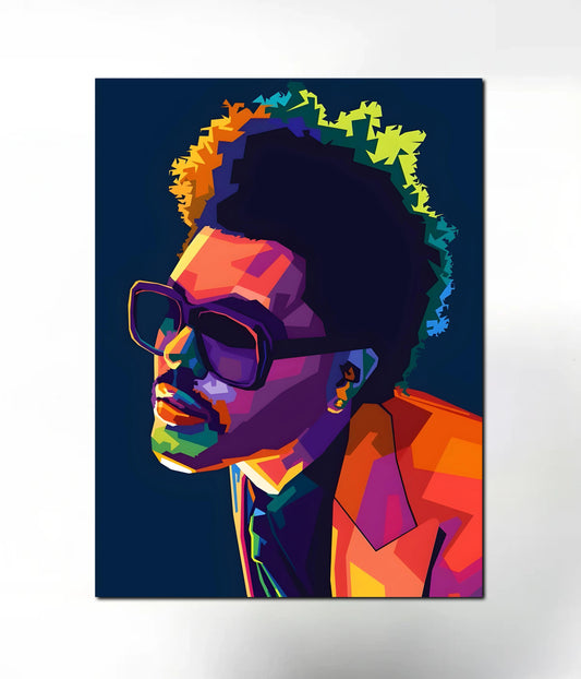 The Weeknd Pop Art Metal Poster Main Image - Everanta