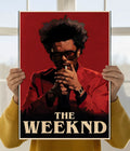 The Weeknd Red Aesthetic Poster