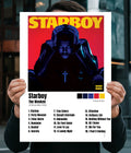 The Weeknd “Starboy” Album Cover Poster