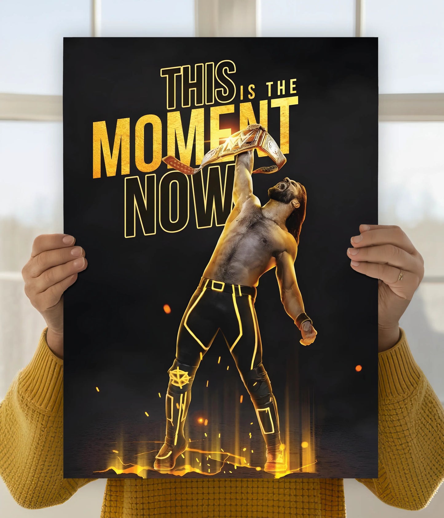 This Is The Moment - Seth Rollins WWE Poster Main Image - Everanta
