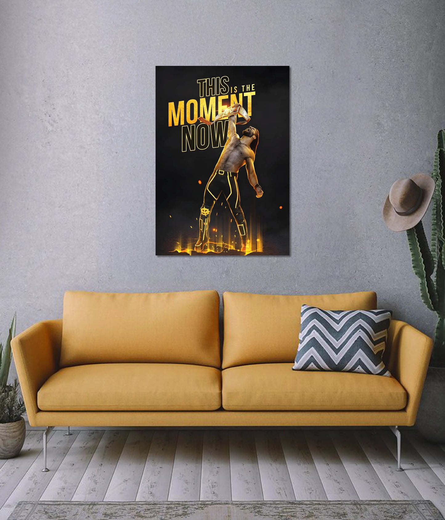 This Is The Moment - Seth Rollins WWE Poster on Wall - Everanta