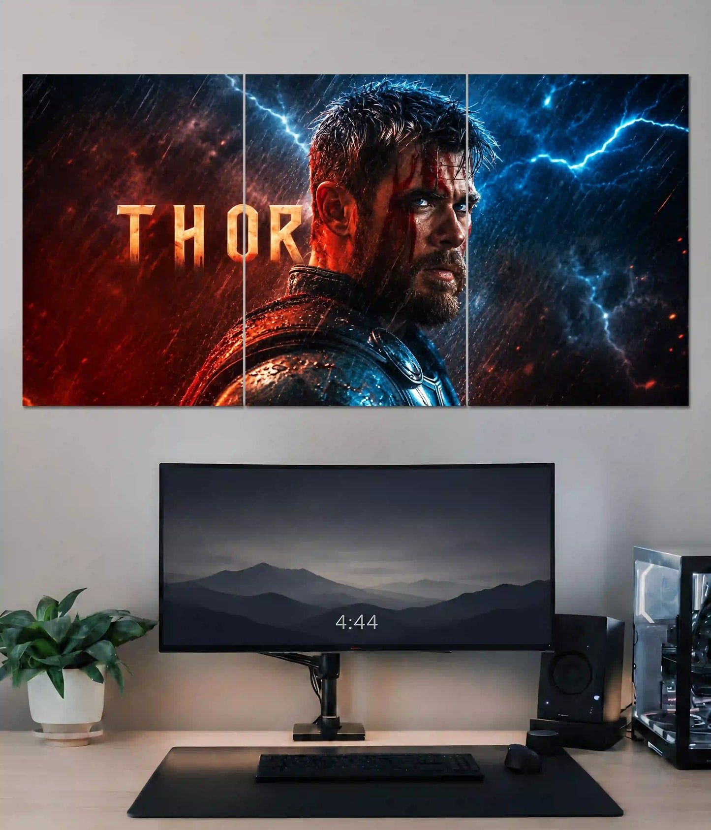 Thor God of Thunder 3 Piece Split Wall Poster Main Image - Everanta