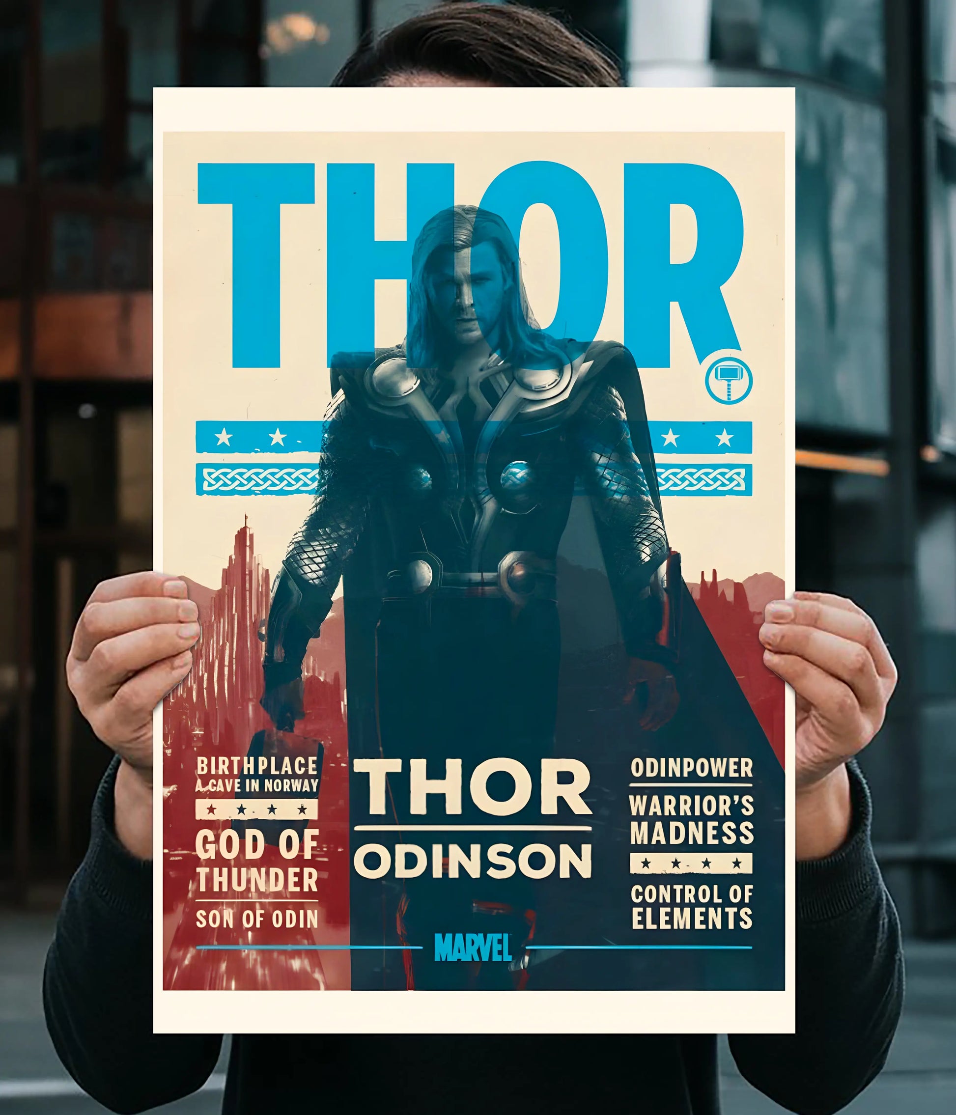 Thor Odinson – God of Thunder Marvel Wall Poster Main Image - Everanta