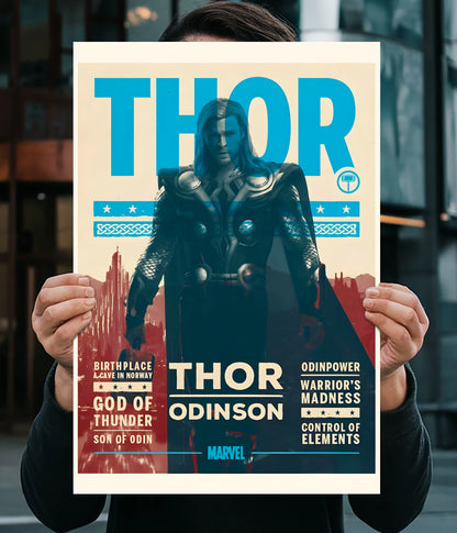 Thor Odinson – God of Thunder Marvel Wall Poster Main Image - Everanta