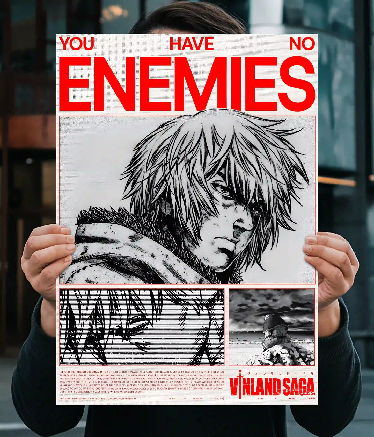 Thorfinn "You Have No Enemies" Vinland Saga Poster Main Image - Everanta