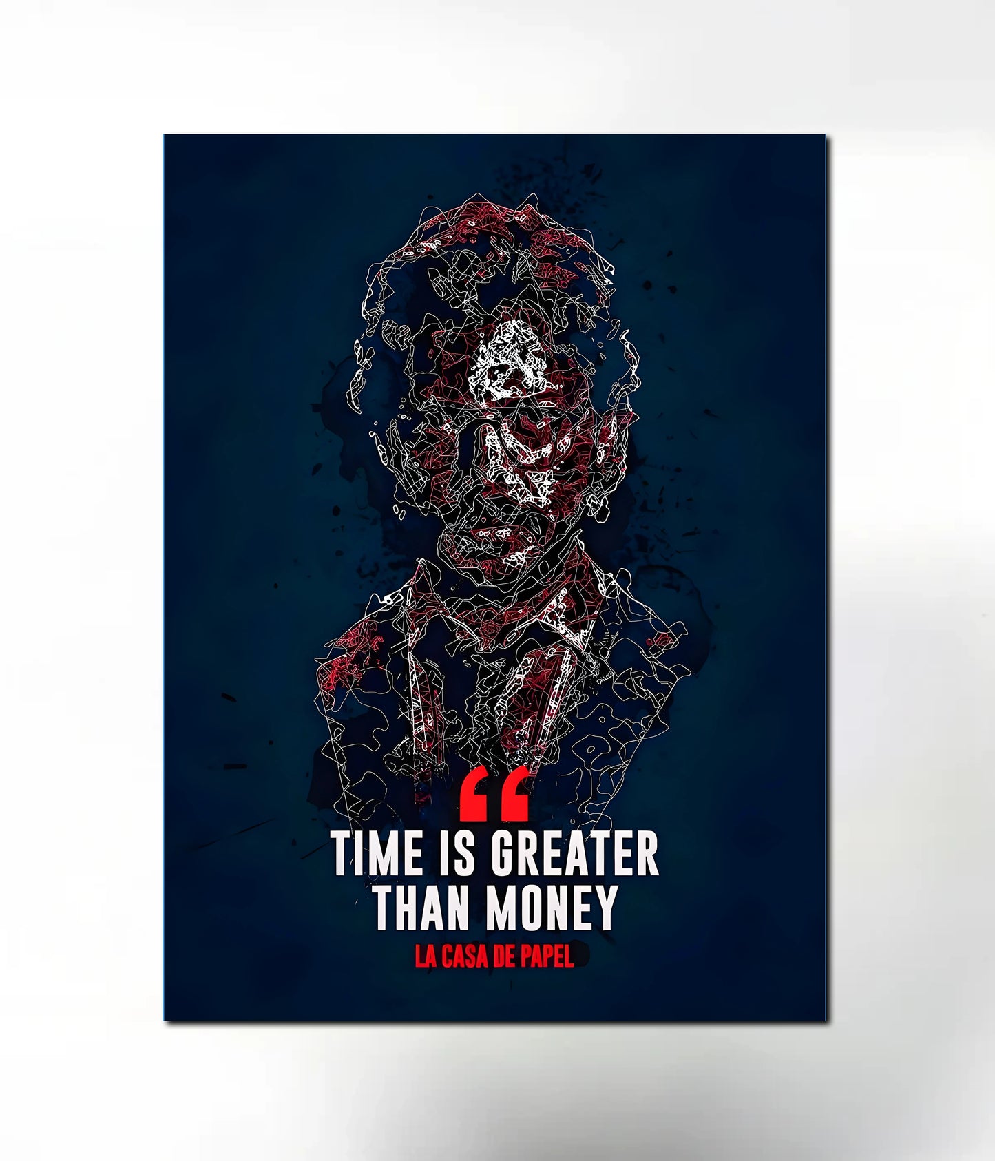 Time Over Money - Money Heist Metal Poster Main Image - Everanta