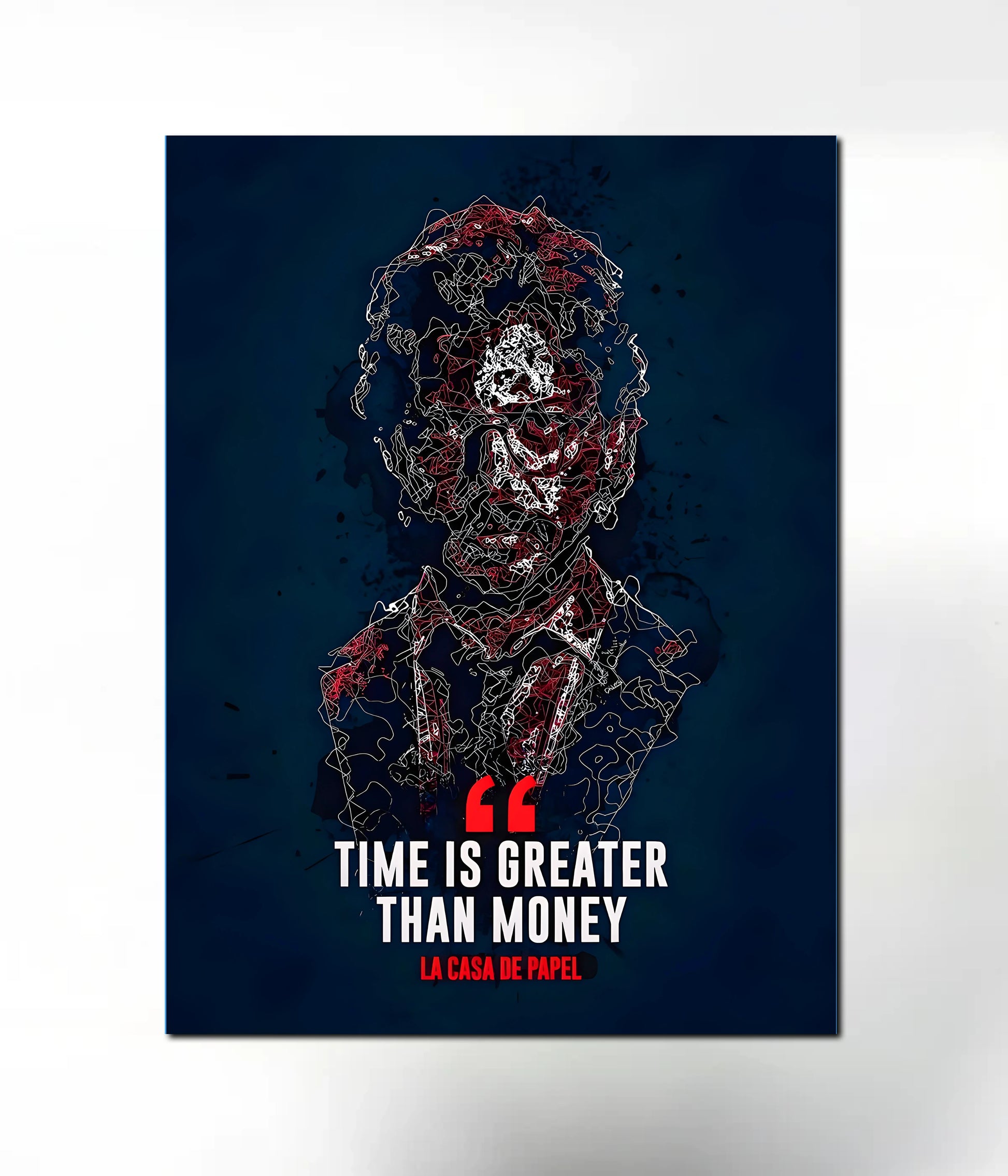 Time Over Money - Money Heist Metal Poster Main Image - Everanta