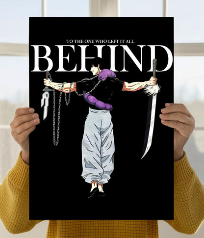 Toji Fushiguro - Left It All Behind Wall Poster Main Image - Everanta