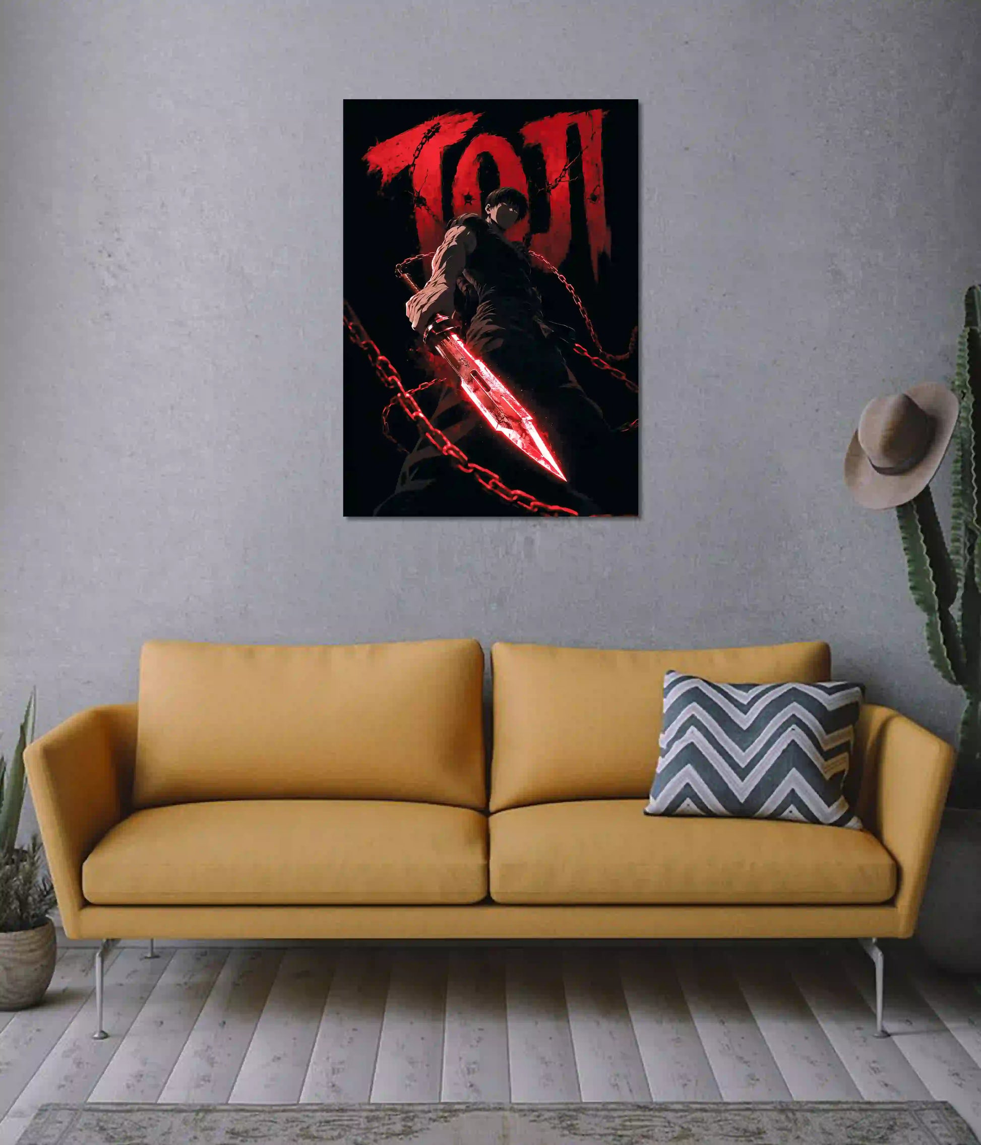 Toji Fushiguro Shadow Reaper Poster on Wall - Everanta