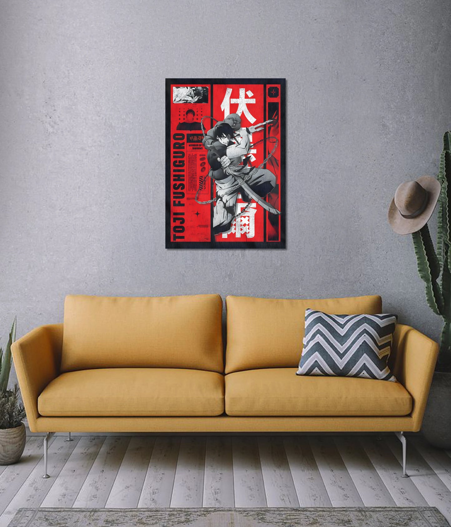 Toji Fushiguro – Warrior of Shadows Wall Poster - Everanta