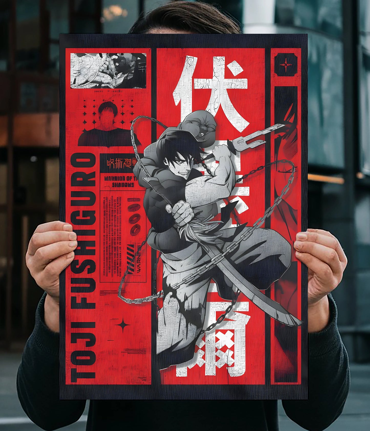 Toji Fushiguro – Warrior of Shadows Wall Poster Main Image - Everanta