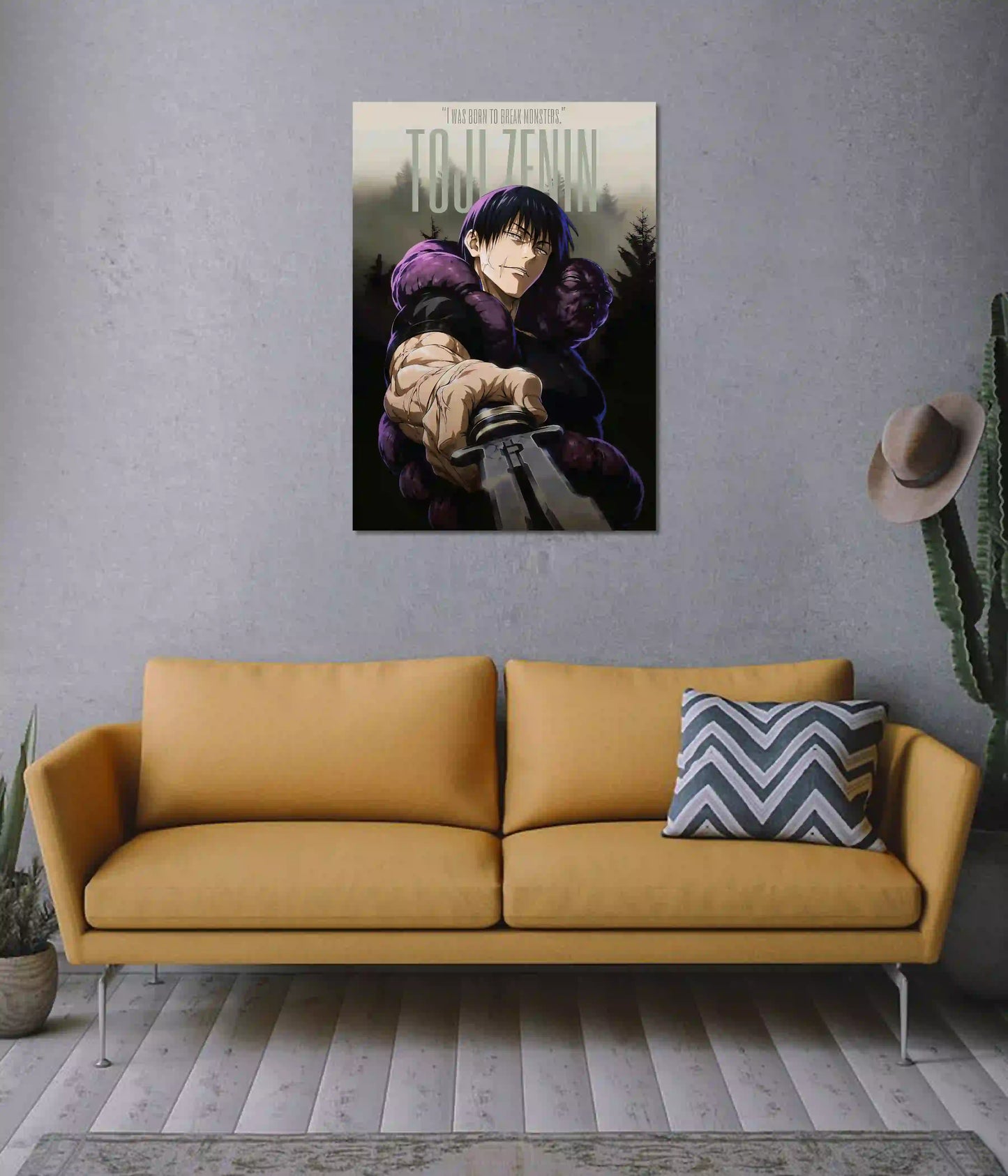 Toji Zenin Monster Hunter Poster on Wall - Everanta
