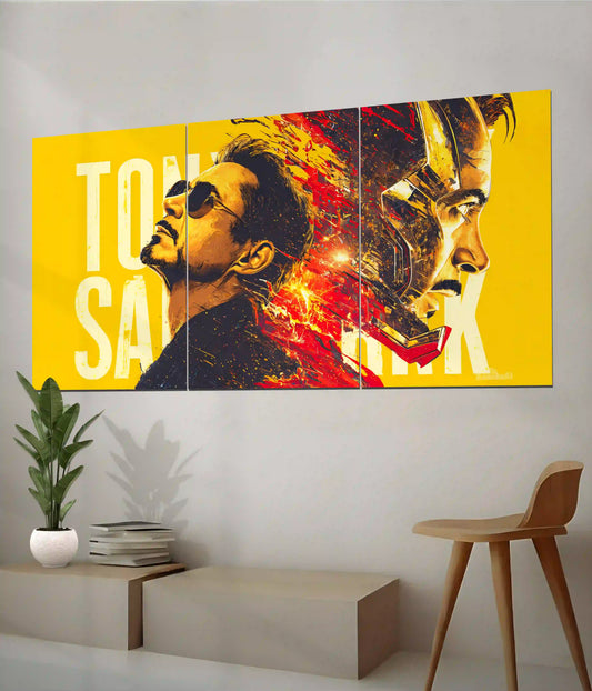 Tony Stark Iron Man Legacy Split Poster Side Look - Everanta