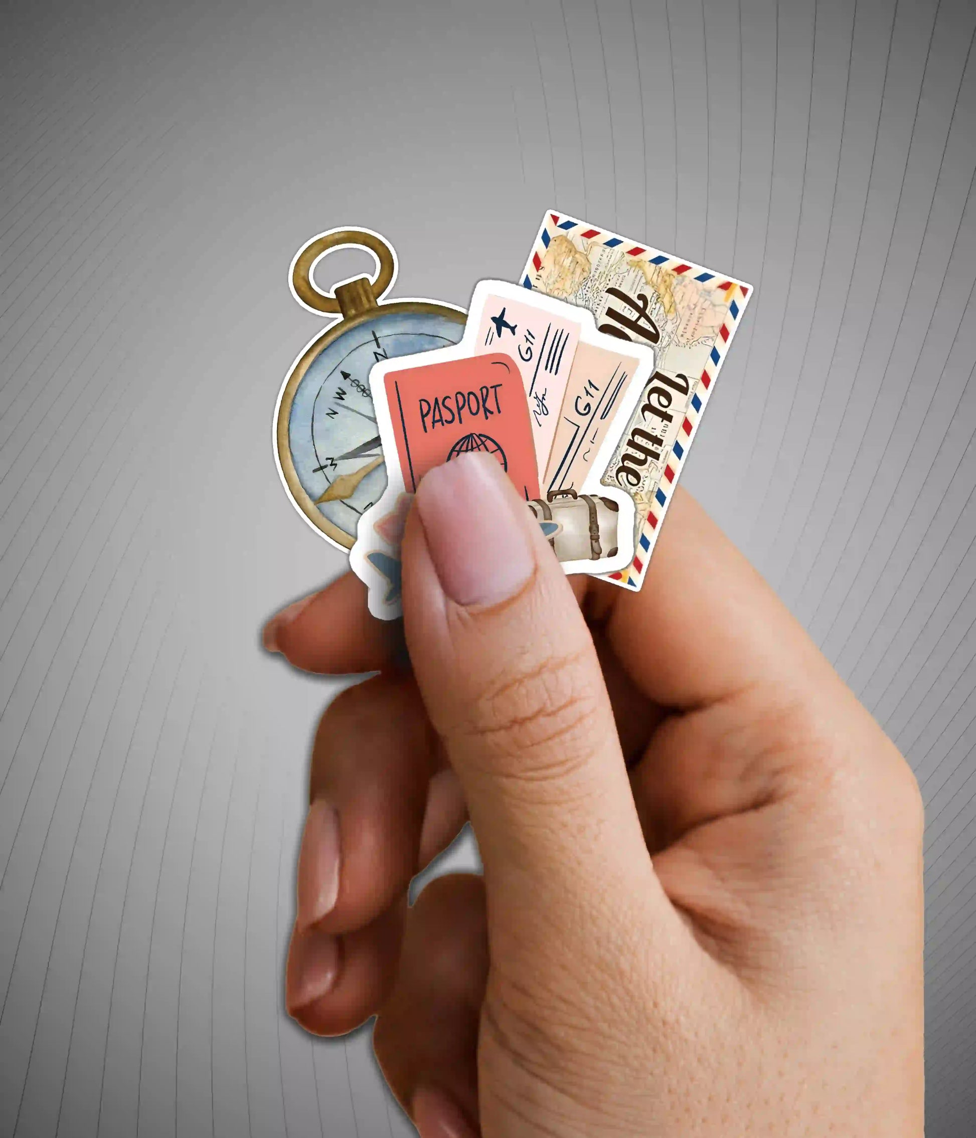 Travel Memories Sticker Pack in Hand - Everanta