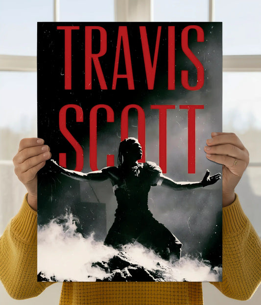 Travis Scott Live Energy Concert Wall Poster Main Image - Everanta