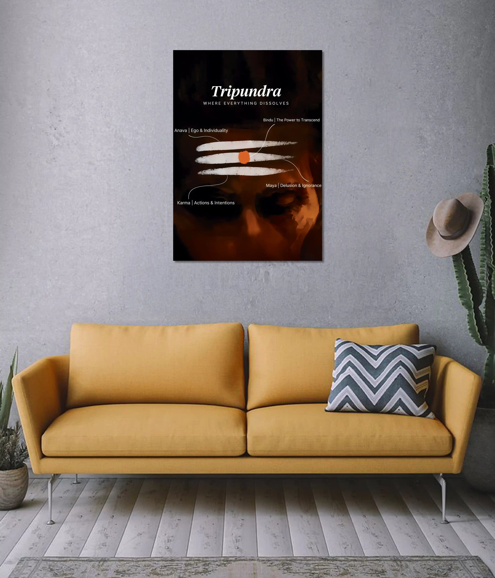 Tripundra – Where Everything Dissolves Poster on Wall - Everanta