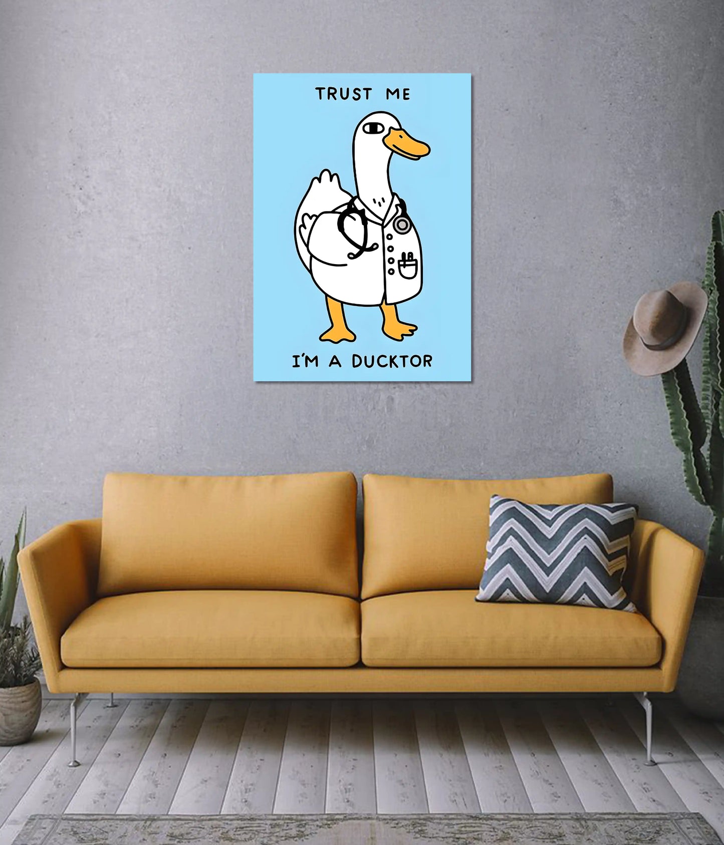 Trust Me, I’m a Ducktor – Funny Wall Poster on Wall - Everanta