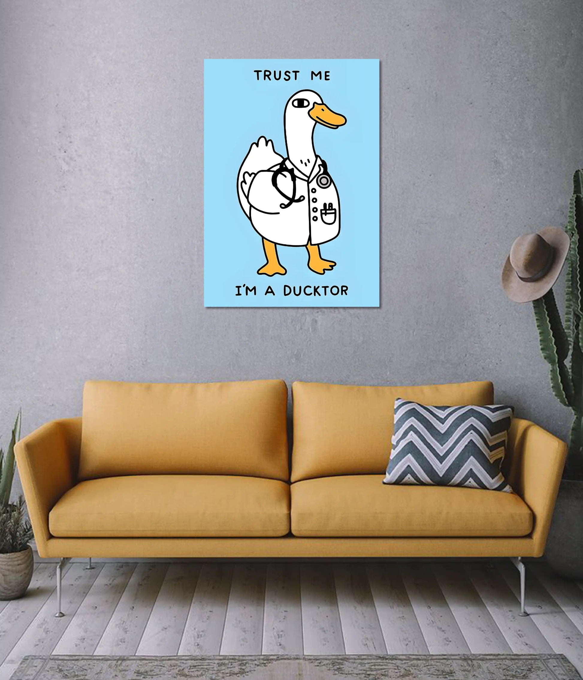 Trust Me, I’m a Ducktor – Funny Wall Poster on Wall - Everanta