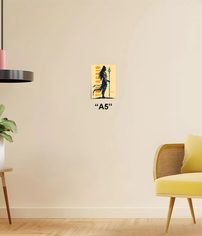 Try Again with Lord Shiva – Powerful Devotional Wall Poster A5 Size - Everanta