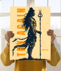 Try Again with Lord Shiva – Powerful Devotional Wall Poster