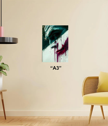 Twisted Smile – Joker Wall Poster A3 Size - Everanta