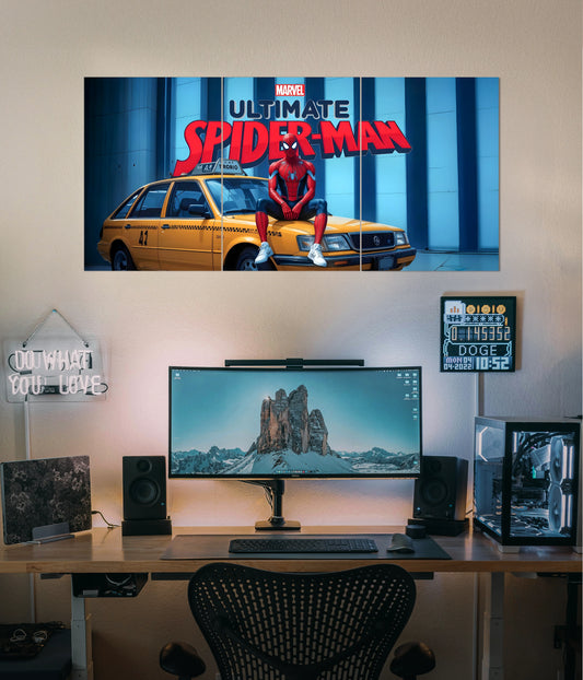 Superheroes Split Poster | DC & Marvel Heroes Split Posters | Everanta