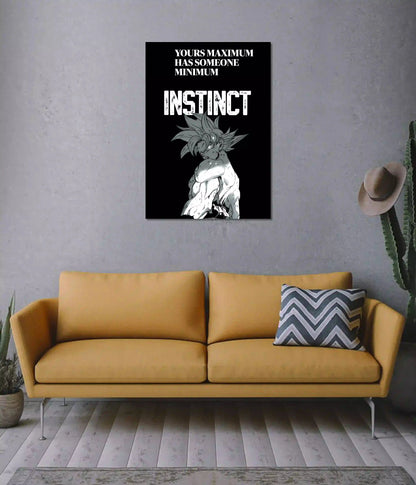 Ultra Instinct Goku Dragon Ball Z Wall Poster on Wall - Everanta