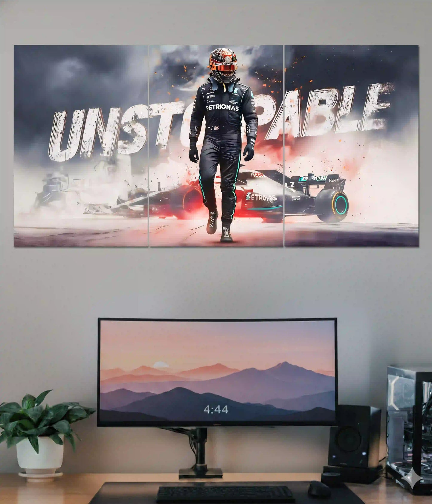 Unstoppable F1 Racer Split Poster Main Image - Everanta